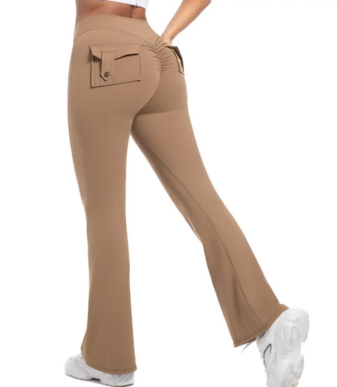 Bootcut pants brown 