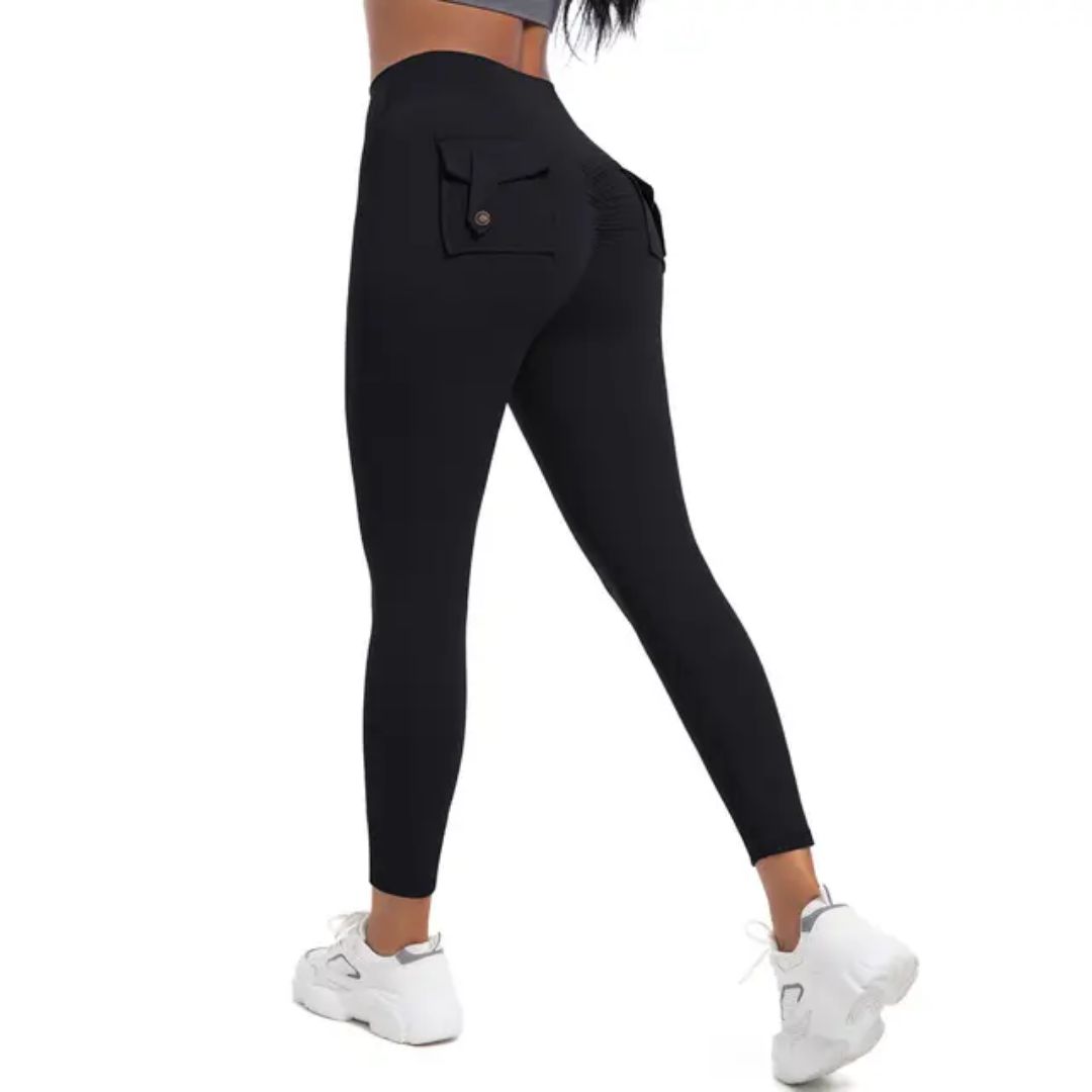Leggings with pocket black