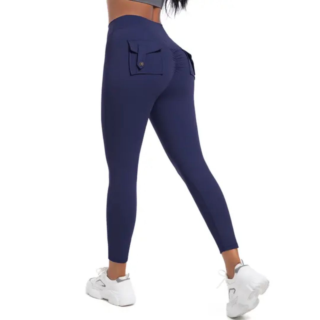 Leggings with pocket dark blue 