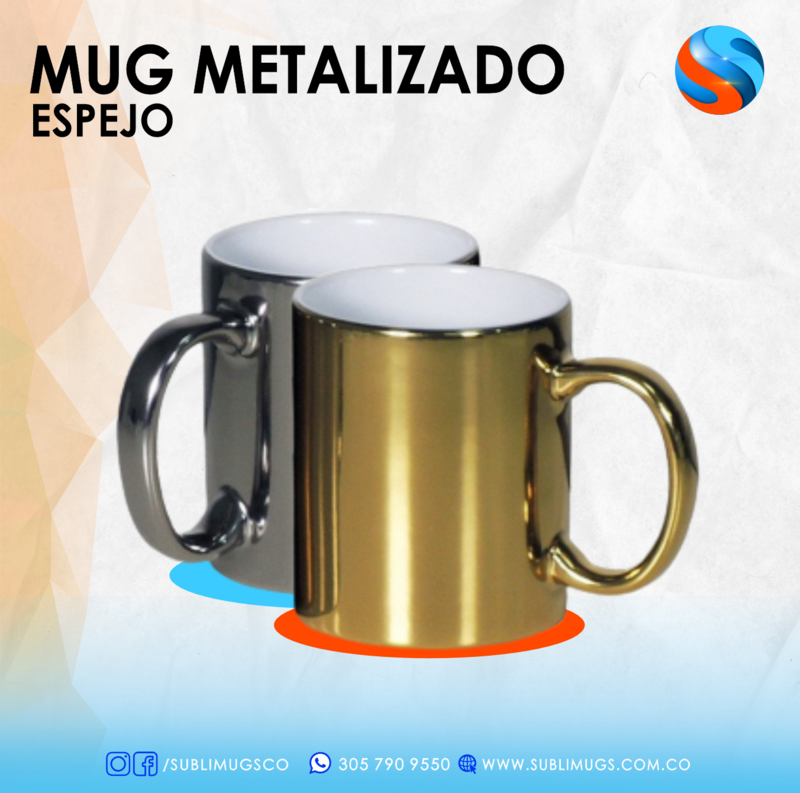 MUGS ESPEJO, ESCARCHADO Y RECUADRO
