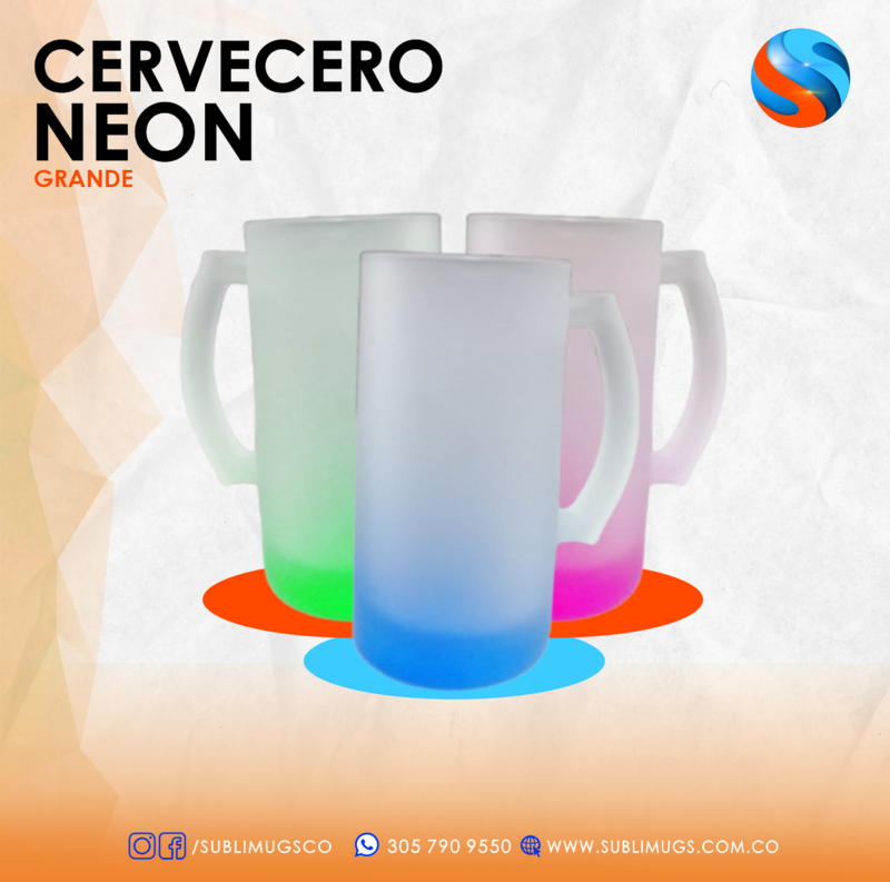 VASO CERVECERO, MUG NEON, COPAS