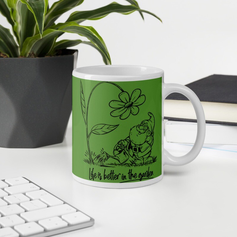 Life Is Better Garden Gnome Mug