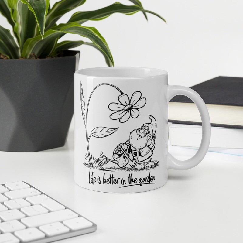 Life Is Better Garden Gnome Mug