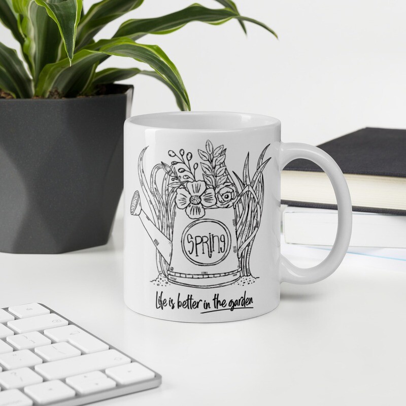 Life Is Better Watering Can Mug
