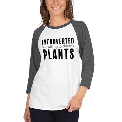  Introverted 3/4 Sleeve Raglan Shirt