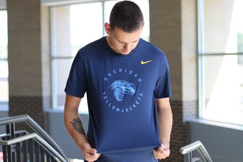 Nike Core Navy Powder Circle Short Sleeve