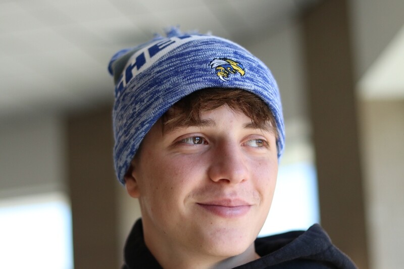 The Game Pom Beanie Heather Blue