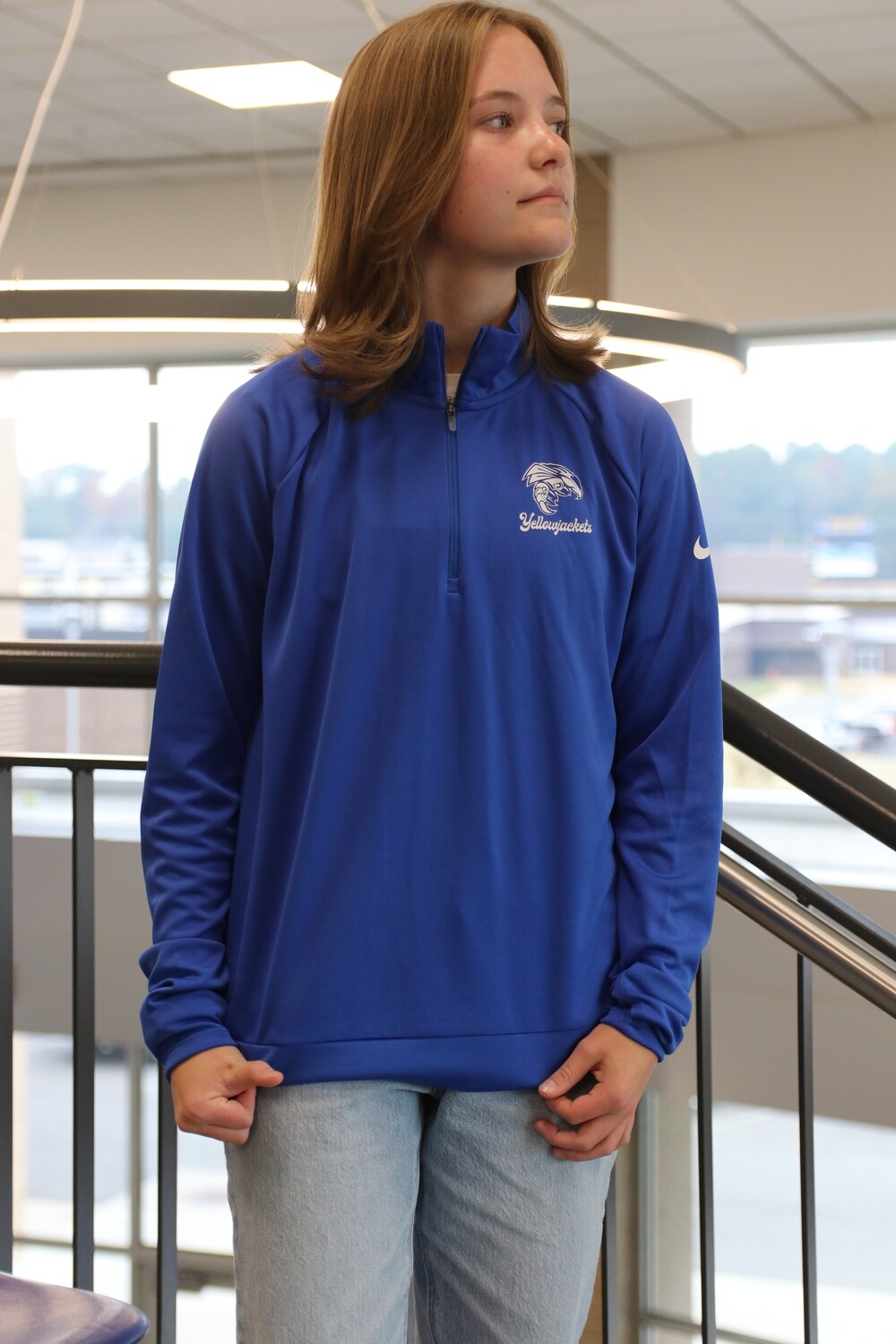 Nike Ladies Pacer 1/2 Zip Royal