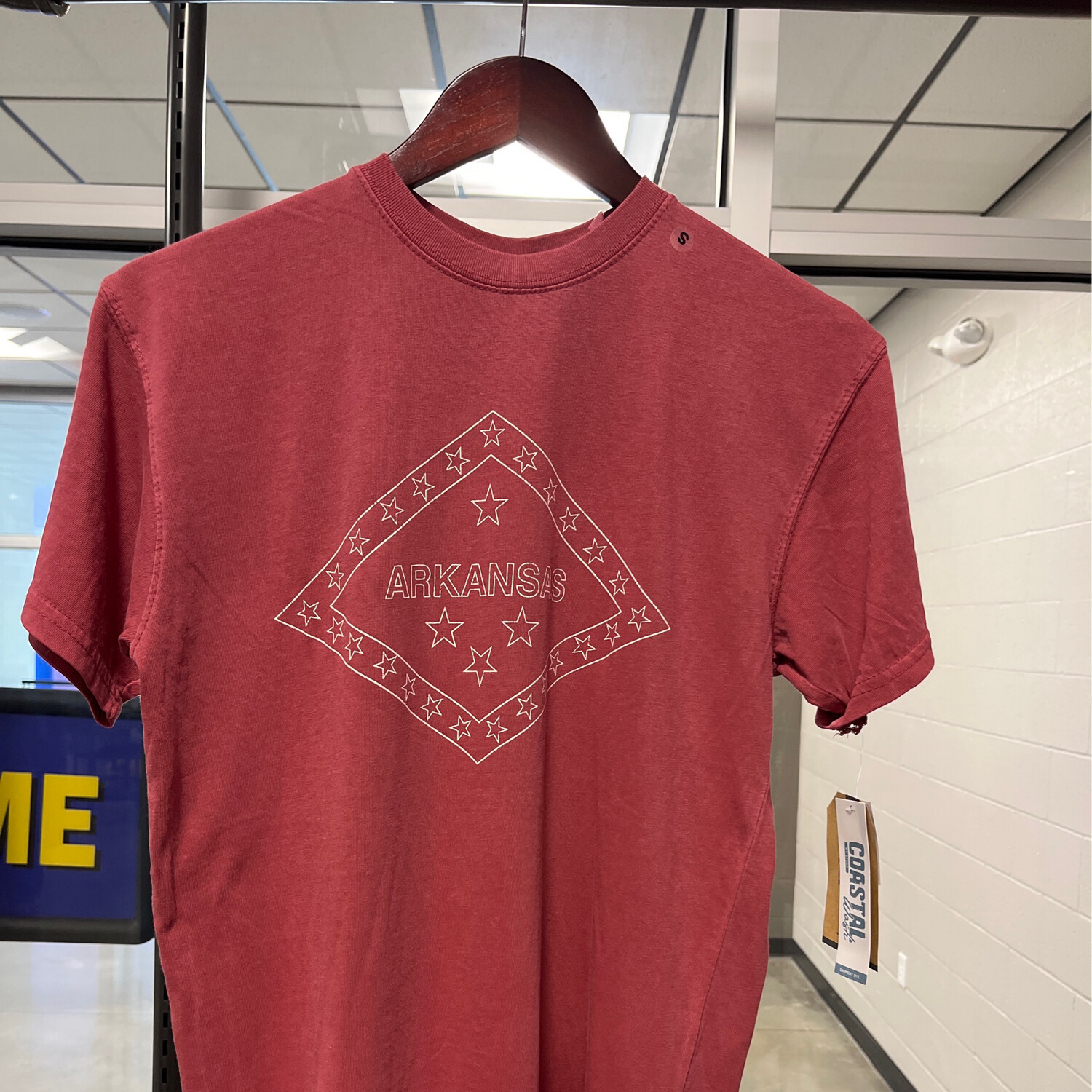 Coastal Wash Scarlet AR Flag Short-Sleeve