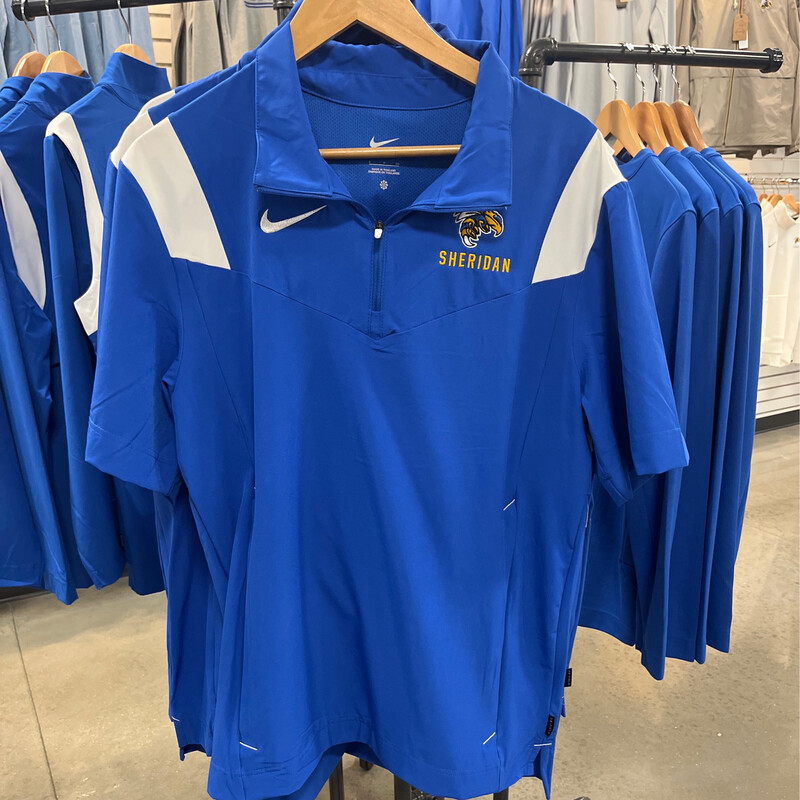 Nike Royal Short Sleeve Coaches Jackets 2022