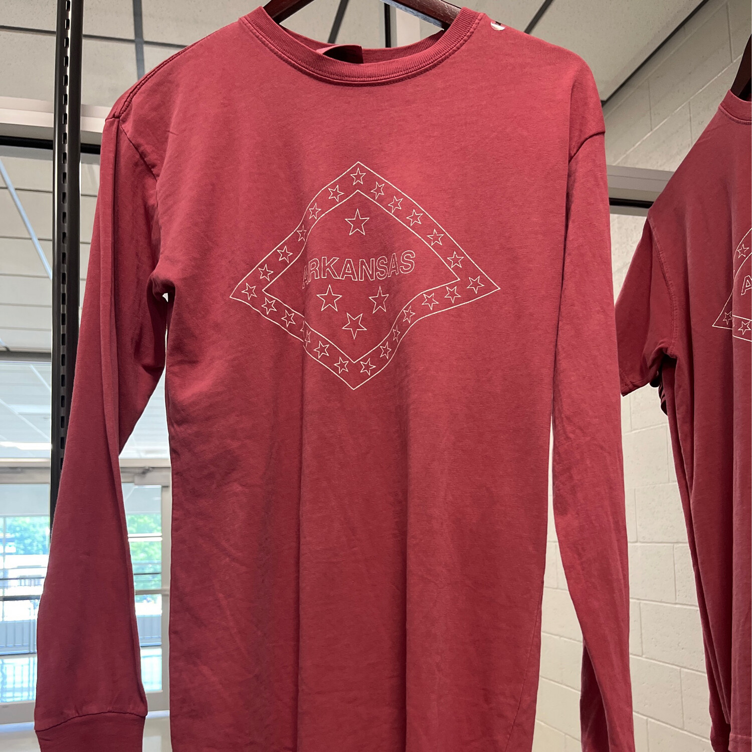 Coastal Wash Scarlet AR Flag Long-Sleeve