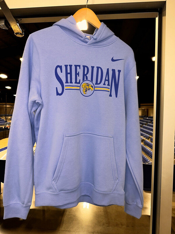 Nike Valor Blue Club Fleece Hoodie Bars and Circle SMALL 23-24