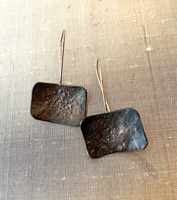 Reticulated Rectangular Earrings SOLD