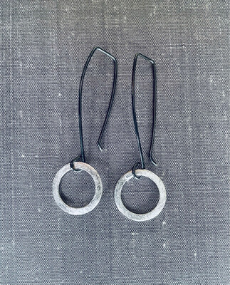 Texturized Circle Earrings