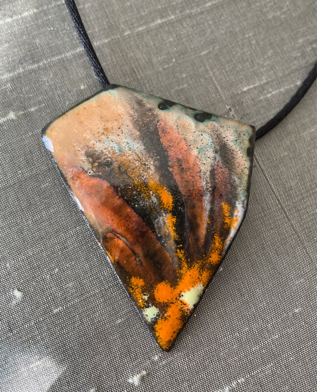 Abstract Flower Enamel