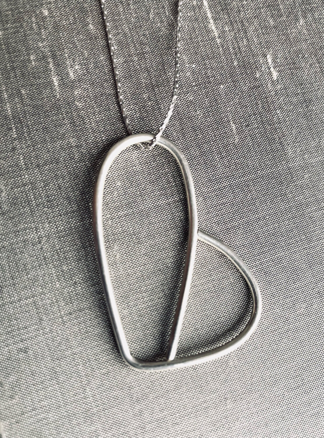 Modern Heart Pendant