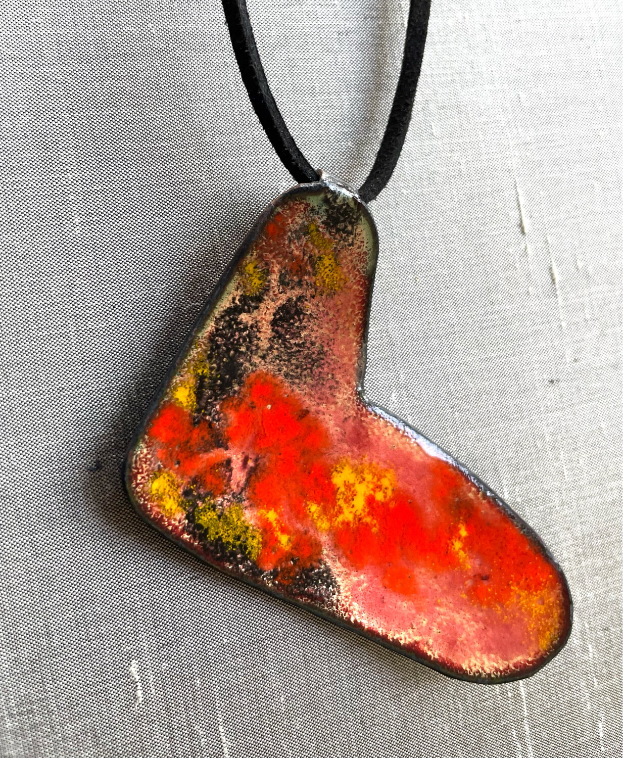 Enamel Heart Pendants