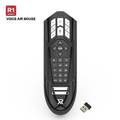 Vontar R1 Voice Remote Control 2.4g Wireless Smart Air Mouse Gyroscope Ir Learn