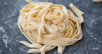 Homemade Fettuccini Pasta (Serves 2)