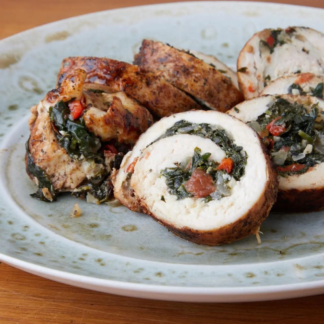 Chicken Roulade with Spinach (serves 4)