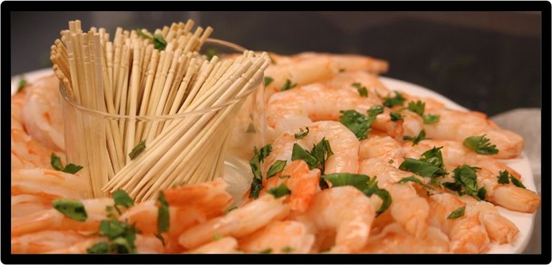 Shrimp Platter with Cocktail Sauce and Citrus Mayo (serves 10 approx.)