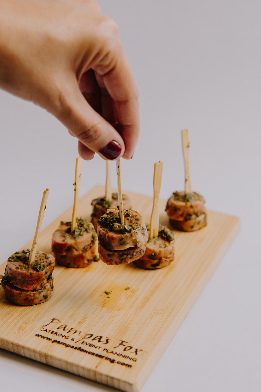 Chorizo Bites with Chimichurri