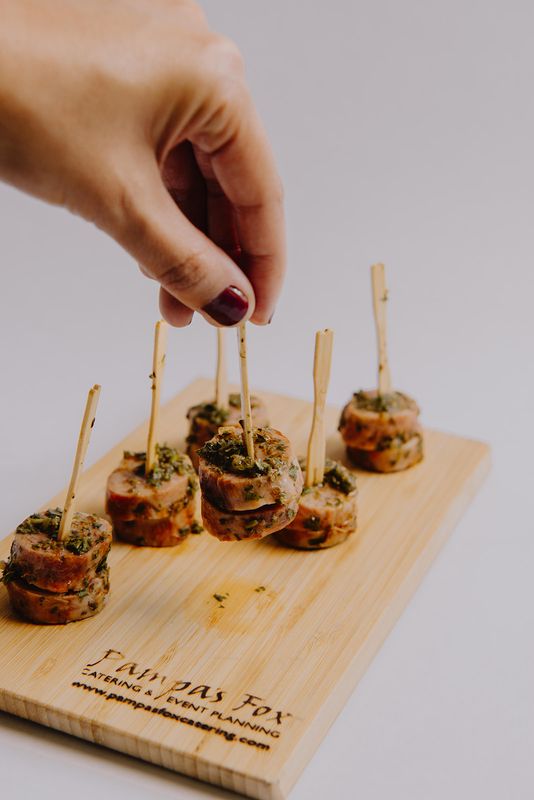 Chorizo Bites with Chimichurri