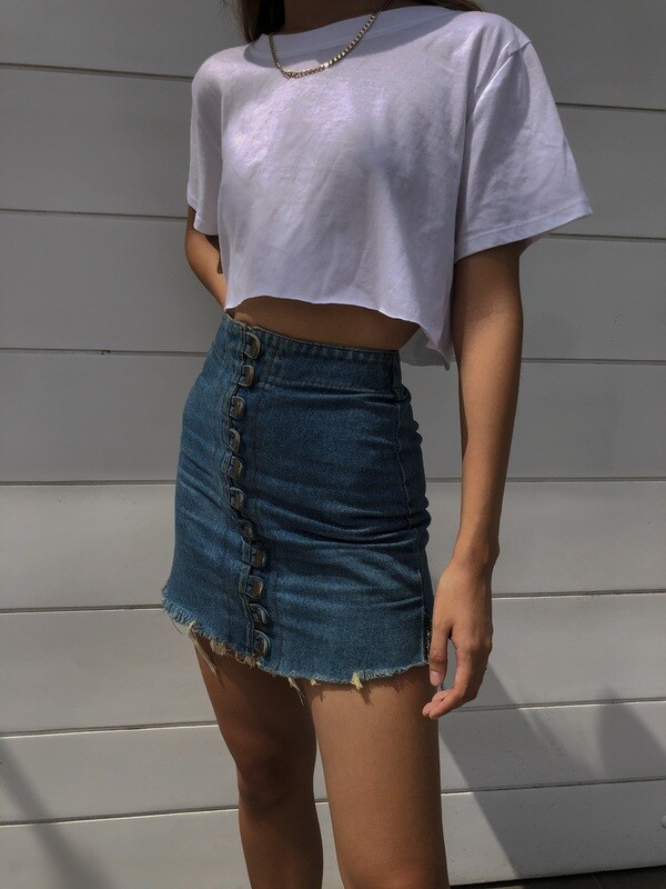 CROP TOP ROCKET WHITE