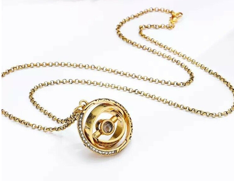 Rotating 100 Language I Love You Projection Universe Necklace *free*  Just pay for shipping!