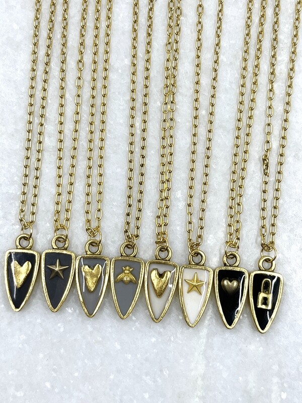 PEACE + PASSION JEWELRY -- Arrowhead Pendant -- Heart Charm