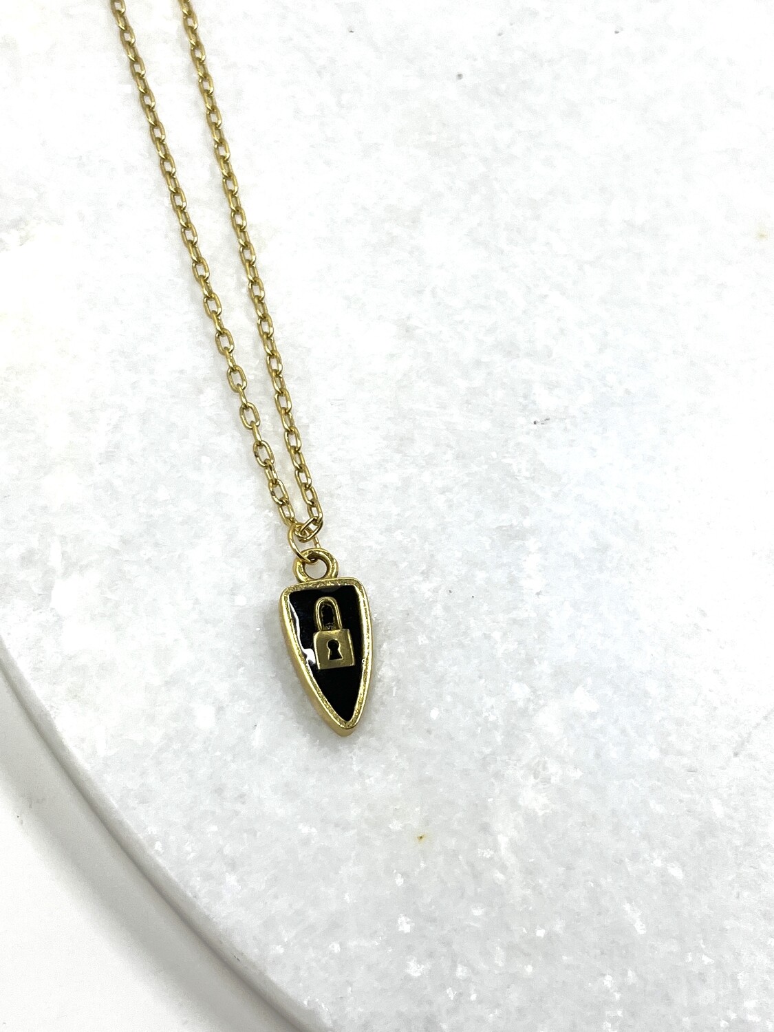 PEACE + PASSION JEWELRY  --  Arrowhead Pendant  -- Key Lock Charm
