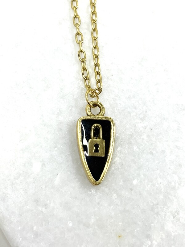 PEACE + PASSION JEWELRY  --  Arrowhead Pendant  -- Key Lock Charm
