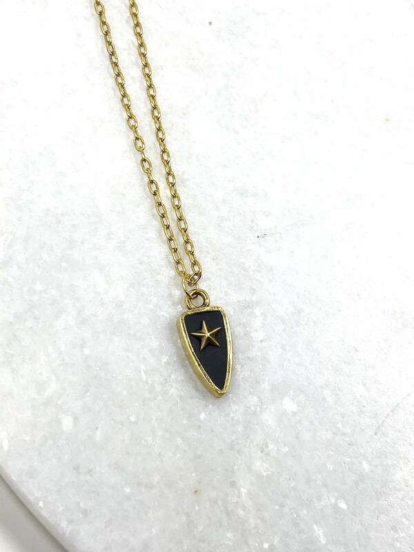 PEACE + PASSION JEWELRY -- Arrowhead Pendant -- Star Charm