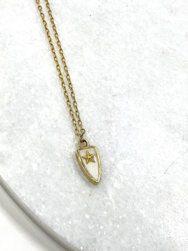 PEACE + PASSION JEWELRY -- Arrowhead Pendant -- Star Charm