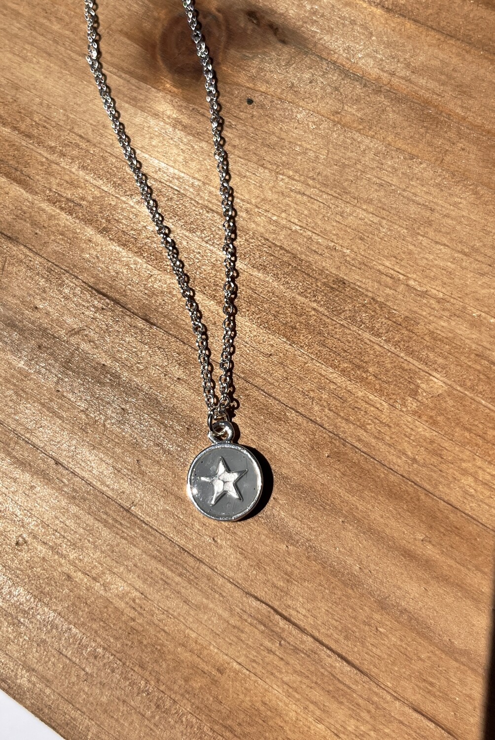 PEACE + PASSION JEWELRY  --  Small Circle Pendant
--  Star Charm