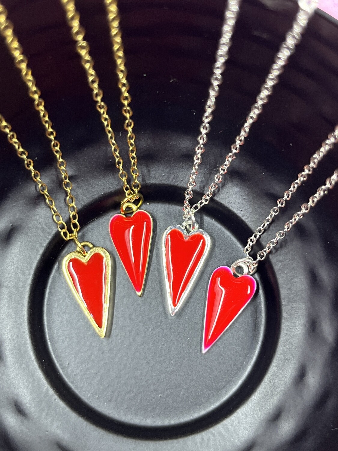 PEACE + PASSION JEWELRY  --  Red 
Heart Pendant