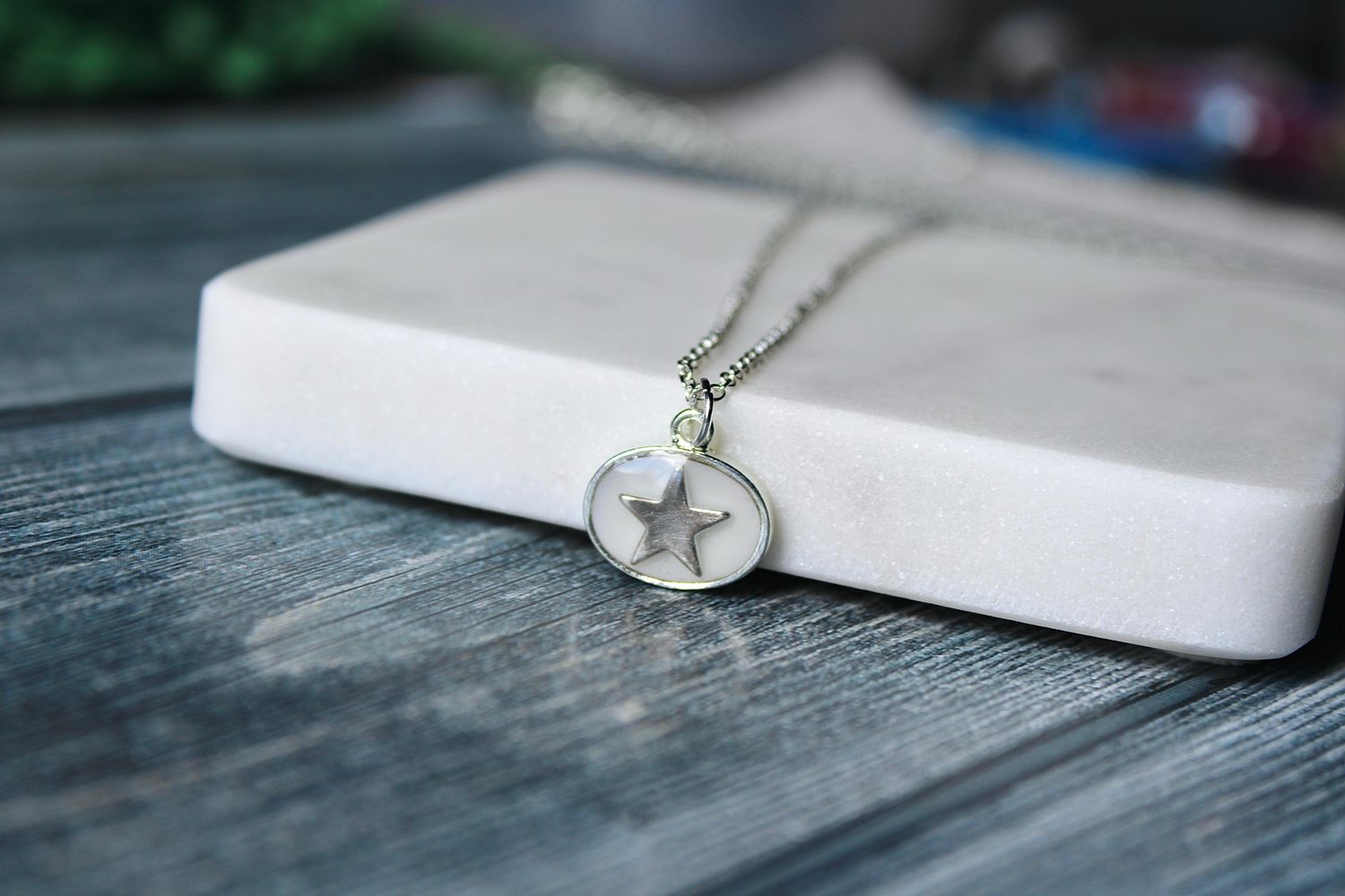 PEACE + PASSION Jewelry -- Star Bright Moon Light Collection -- Matte Silver Star Charm