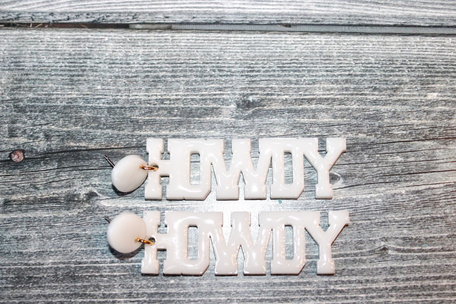 PEACE + PASSION Jewelry -- Howdy -- Optic White