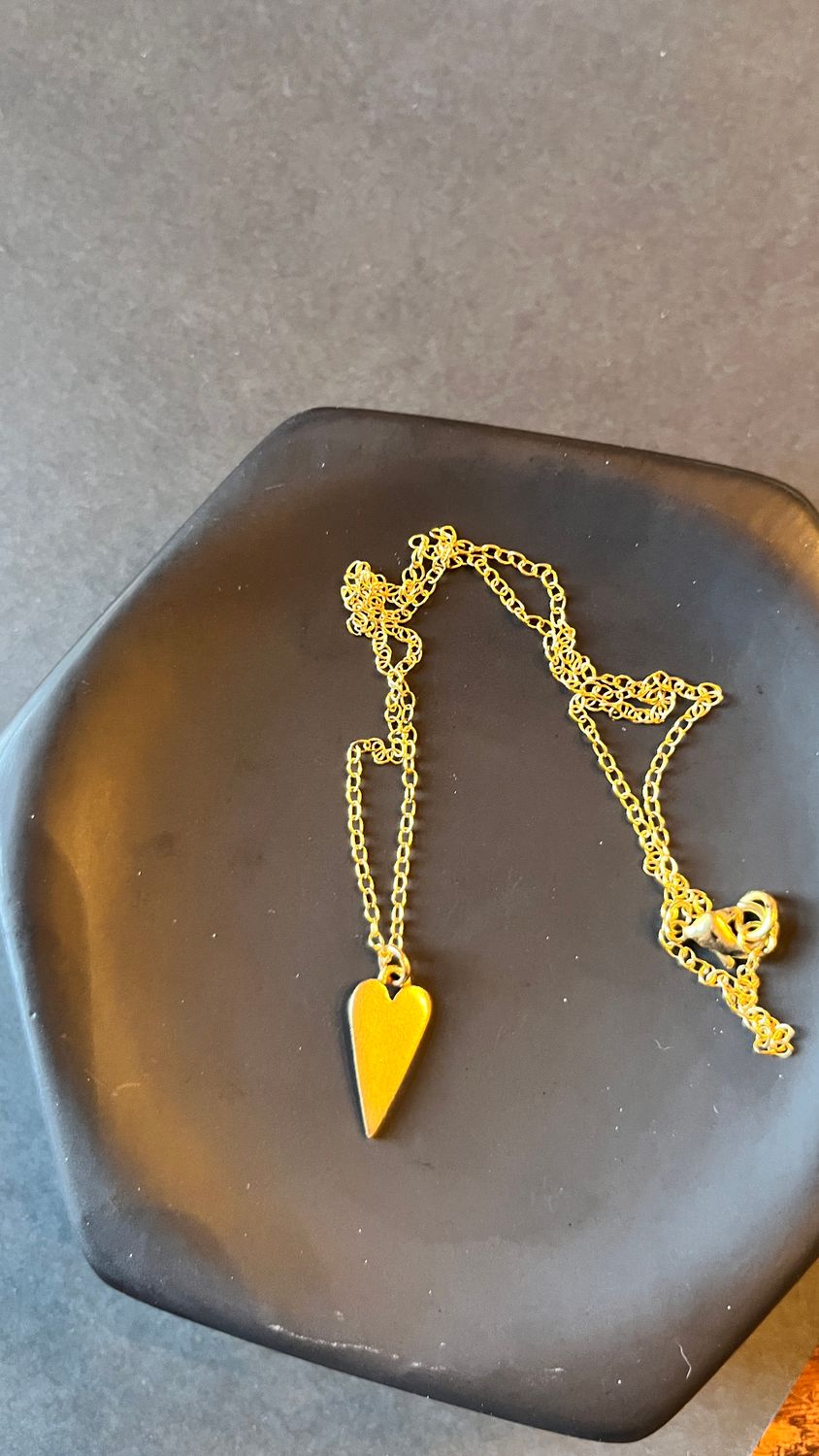 PEACE + PASSION Jewelry  --  Gold Metal Heart