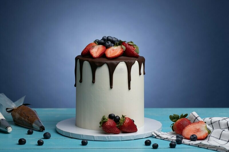 Strawberry Party Drip Cake