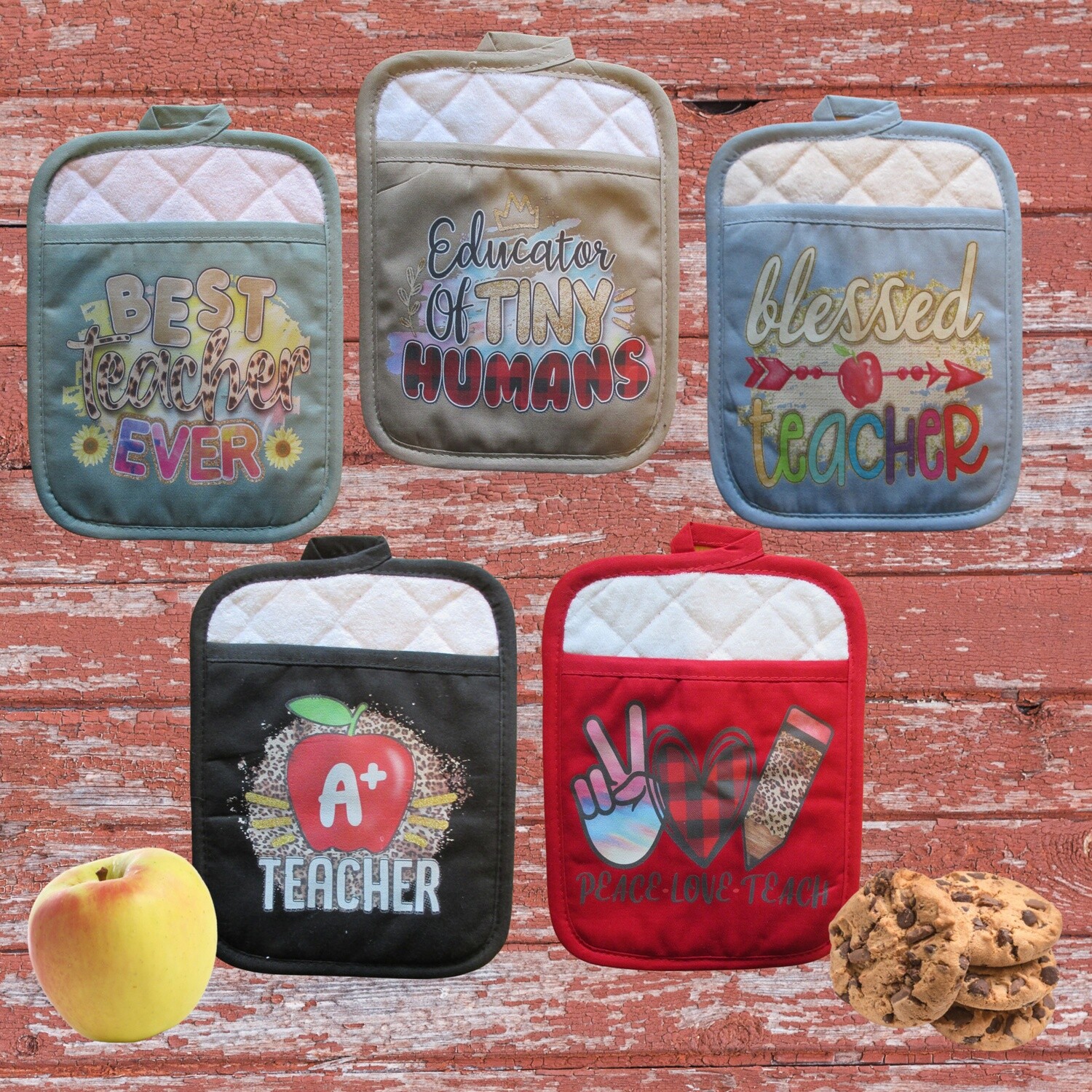 Pot Holders, Teachers Gift, Pot Holders for Kitchen
