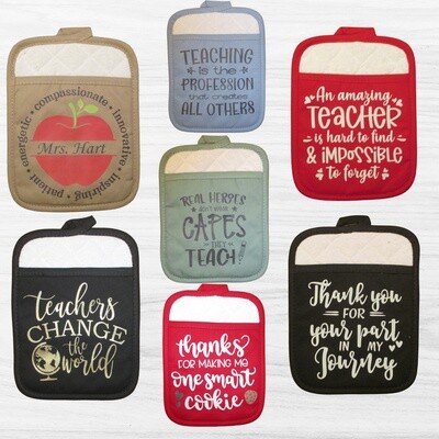 Pot Holders, Pot Holders for Kitchen, Teachers Gift,