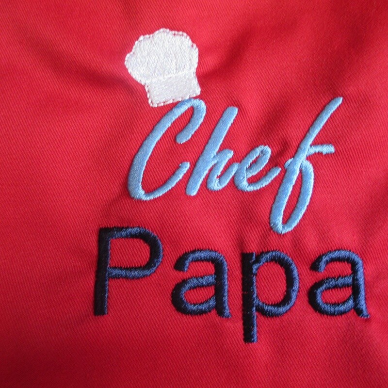 Personalized Kitchen Apron, Papa, Father’s Day, BBQ Accessory.