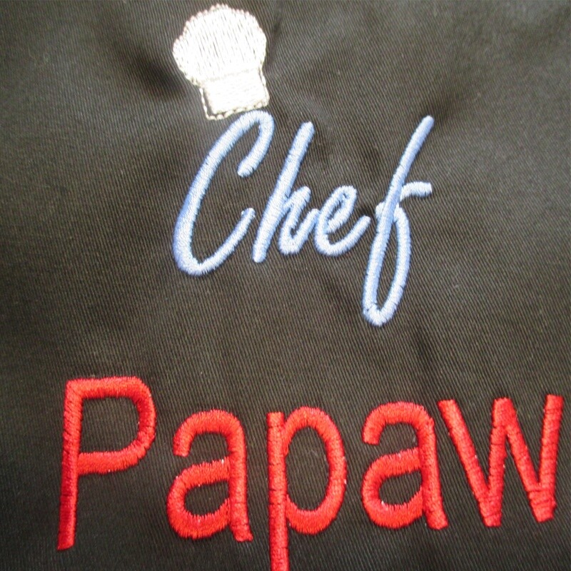 Personalized Kitchen Apron, Papaw, Father’s Day, BBQ Accessory.