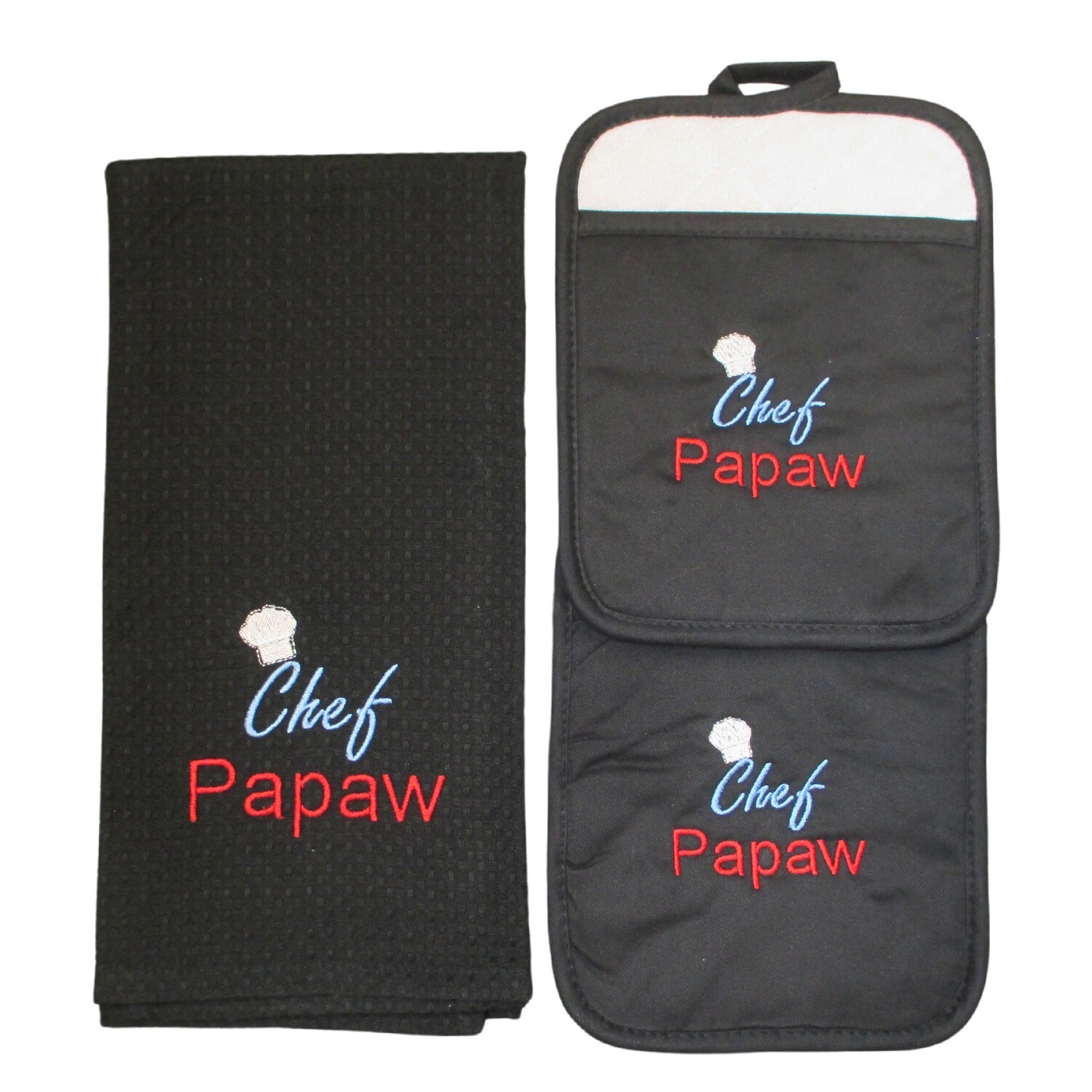 Personalized Towel/ 2 Pot Holders, Papaw, Father’s Day