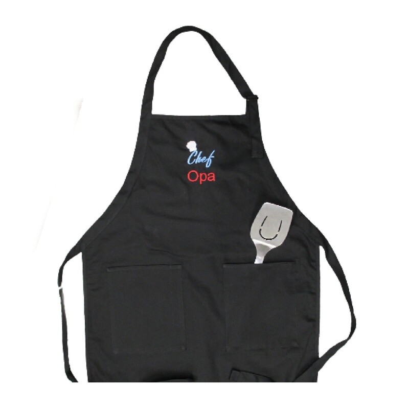 Personalized Kitchen Apron, Opa, Father’s Day, BBQ Accessory.
