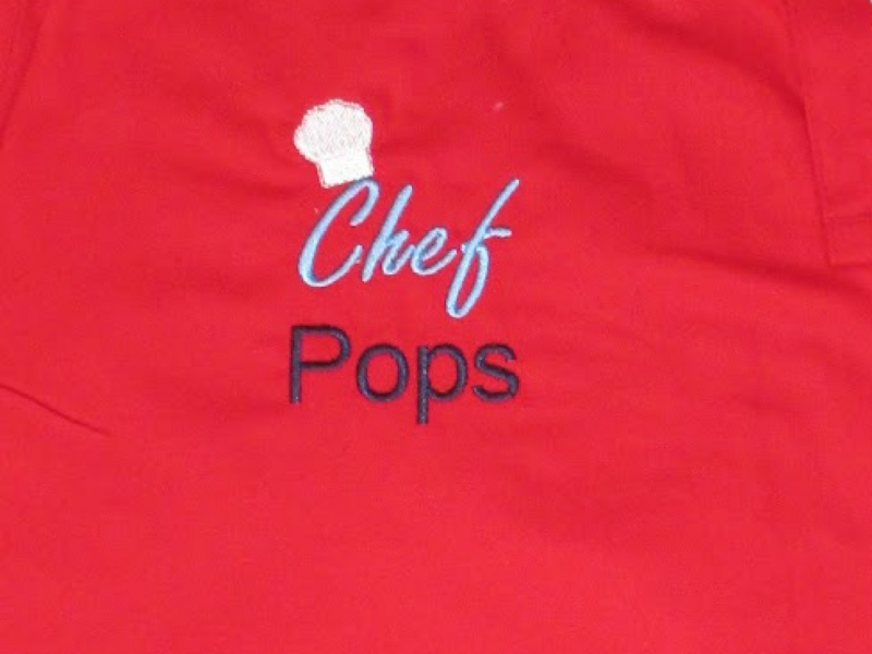 Personalized Kitchen Apron, Pops, Father’s Day, BBQ Accessory.