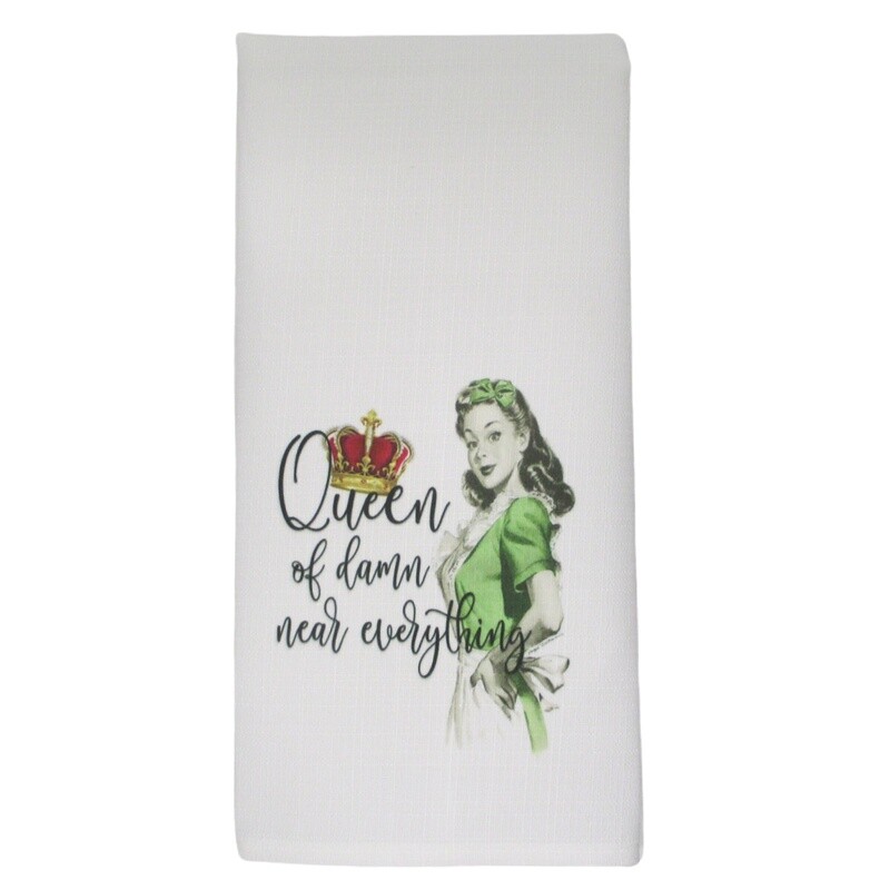 Funny Kitchen Towel, Vintage Kitchen Towels, Retro Women