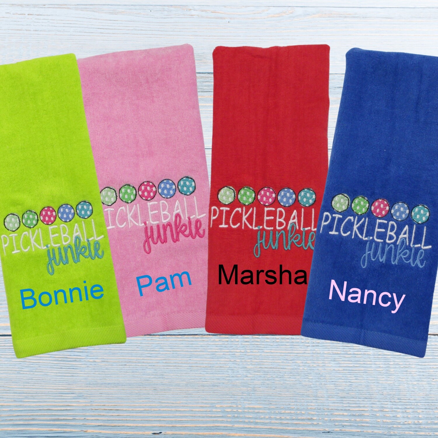 Pickleball Personalized Hand Towel,  Pickleball Accessory, Gift
