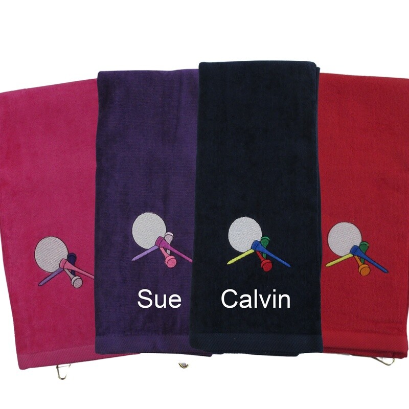 Personalized Golf Hand Towel, Golf Accessories, Golf Gift